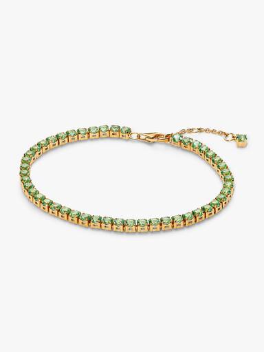 Bracelet Rivière Vert Scintillant