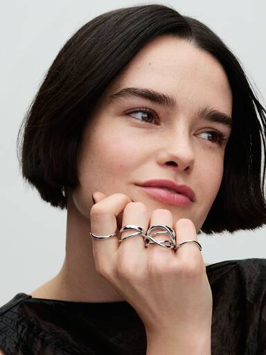 Bague Infini de Forme Organique