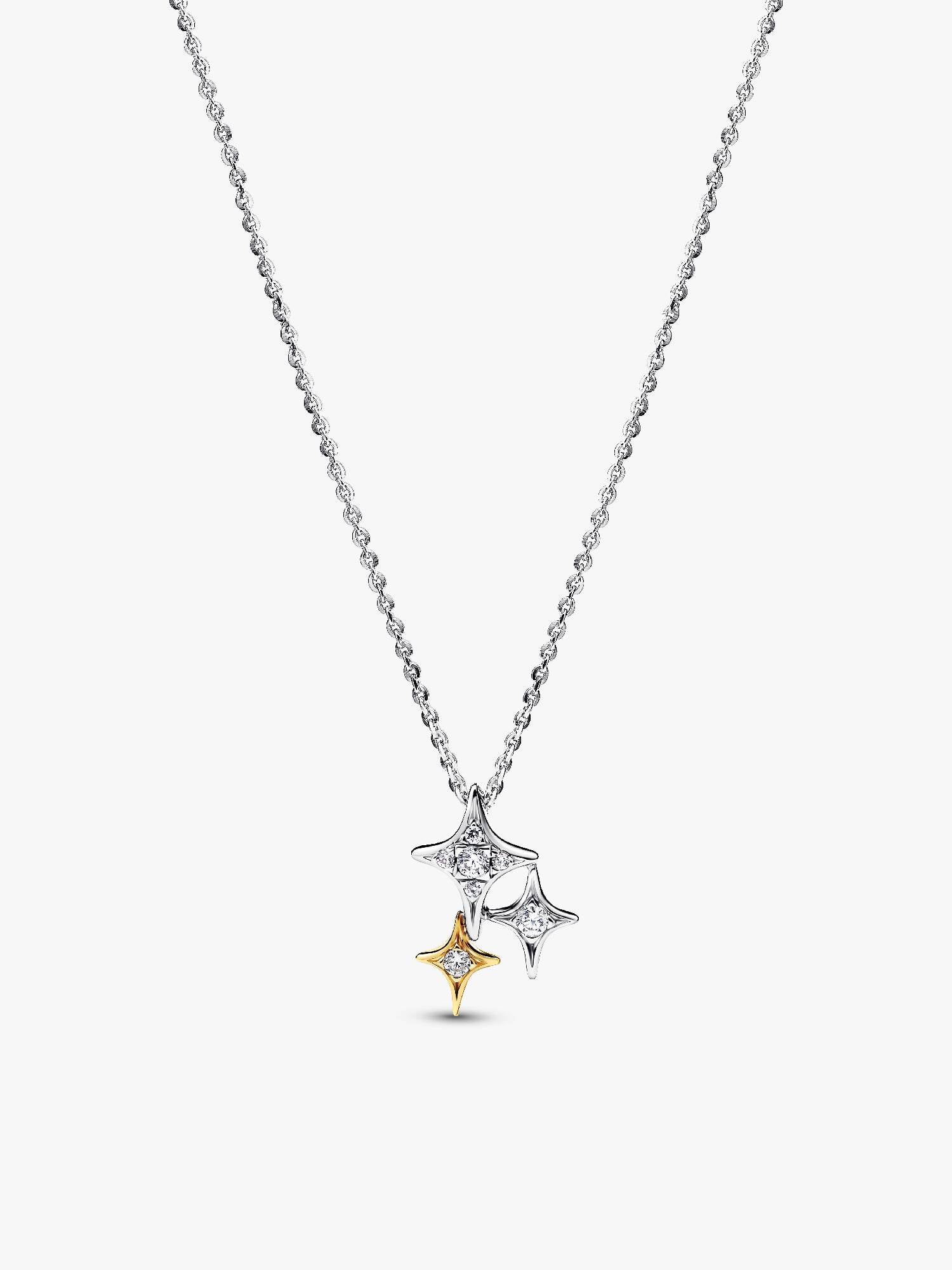 Collier avec Pendentif Trio d’Étoiles