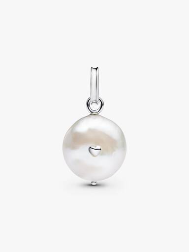 Charm Pendant Mum Perle de Culture d'Eau Douce Traitée Baroque