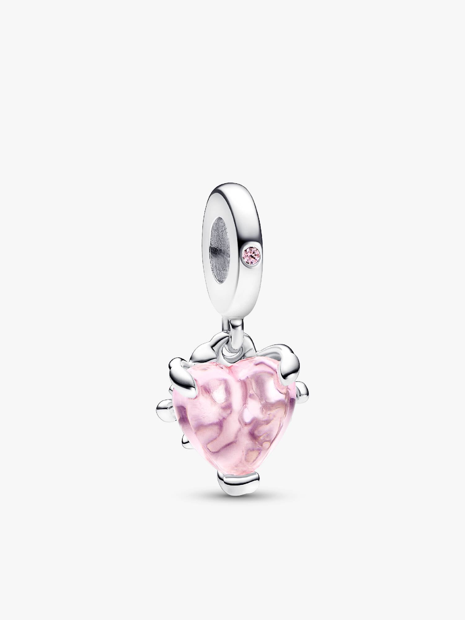 Charm Pendant Arbre de Vie & Cœur Rose