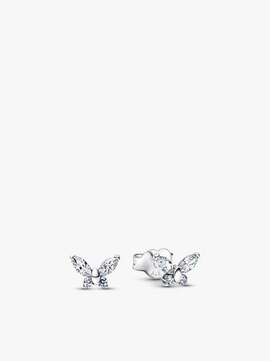 Parure Collier et Boucles d'Oreilles Papillon Scintillant