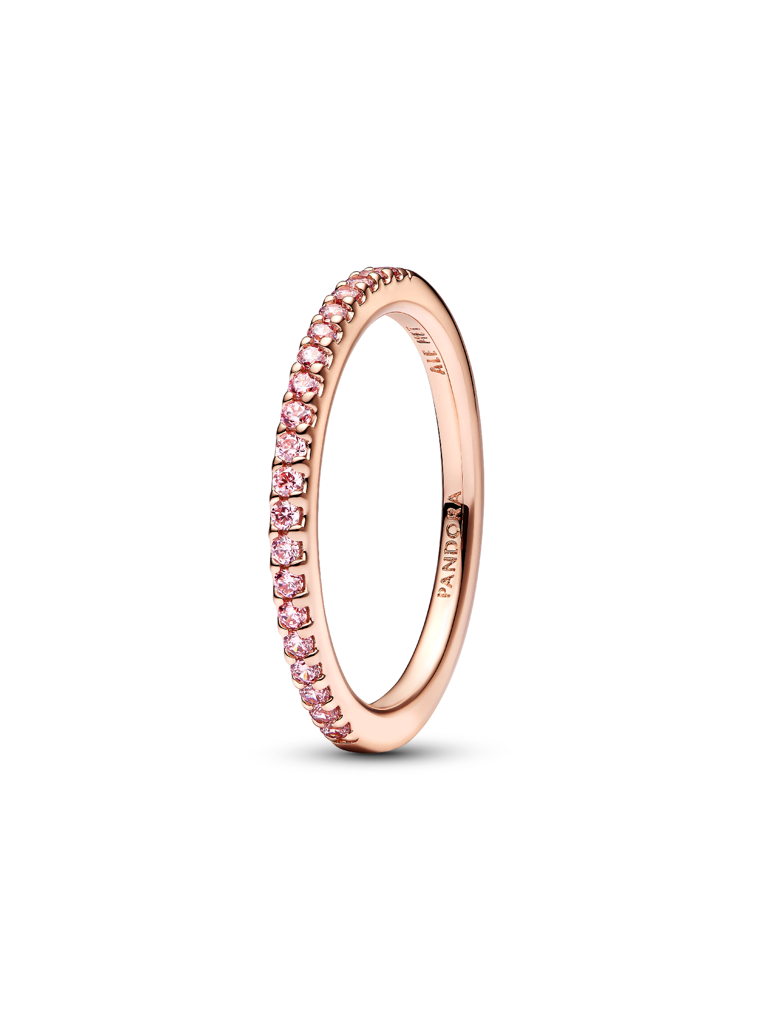 Anneau Rose Scintillant