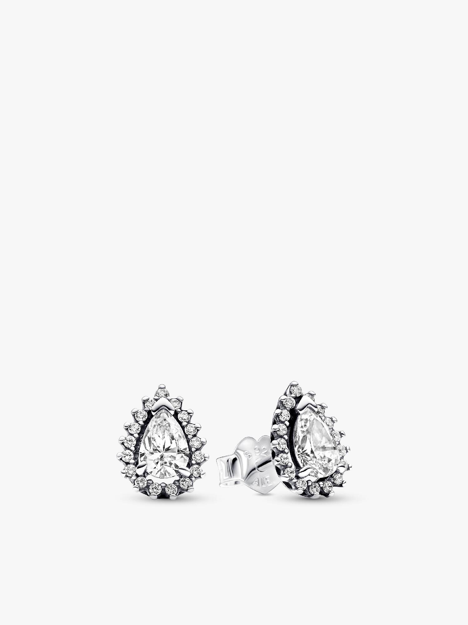 Clous d’Oreilles Halo Poires Scintillantes