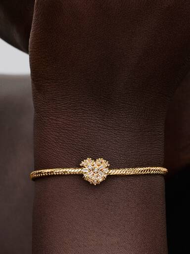 Charm Cœur Scintillant Doré