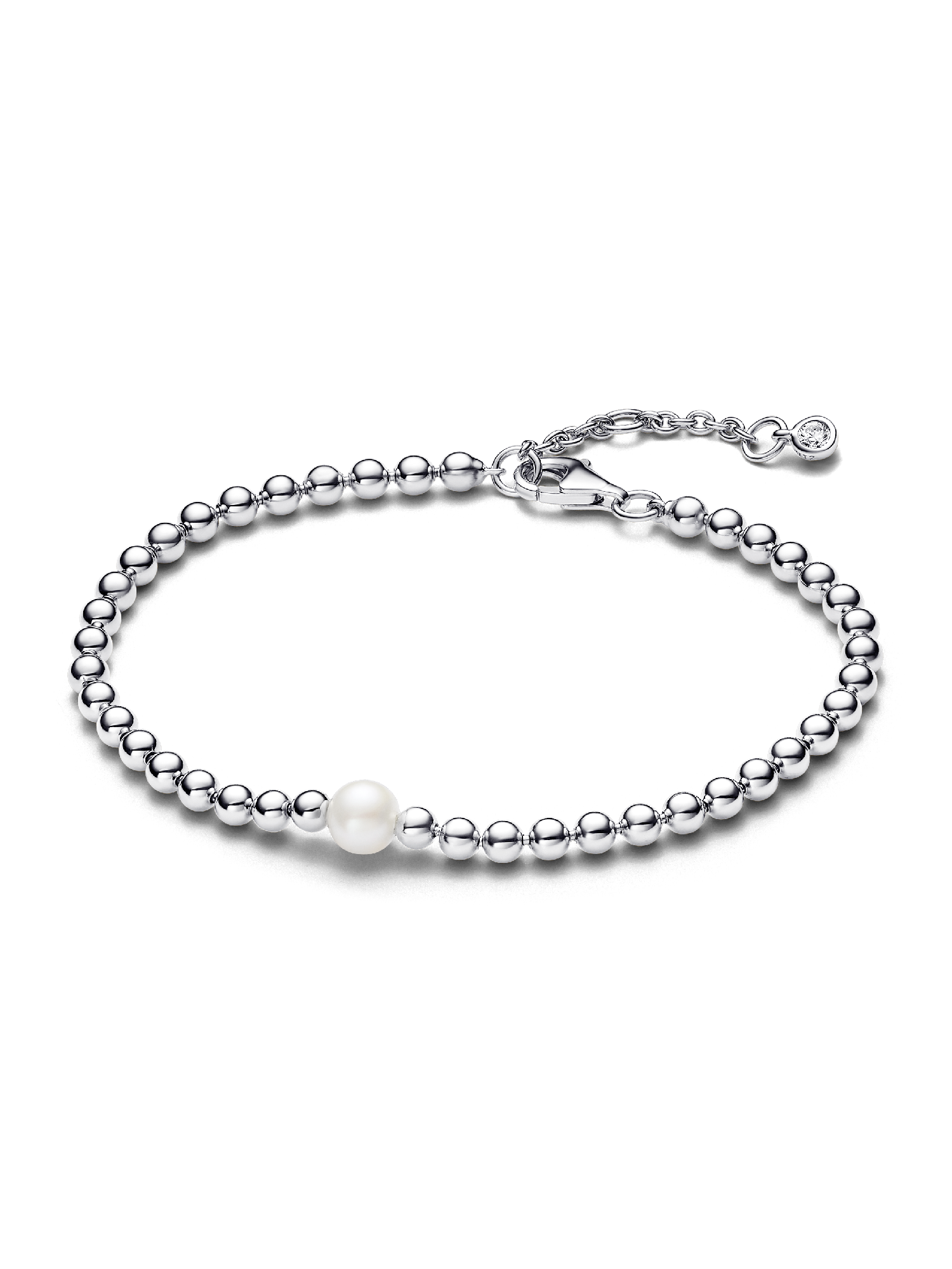 Bracelet Perle de Culture d'Eau Douce Traitée & Détails Sertis Grain