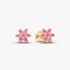 Clous d'Oreilles Fleur Rose Scintillante Clous d'Oreilles Fleur Rose Scintillante