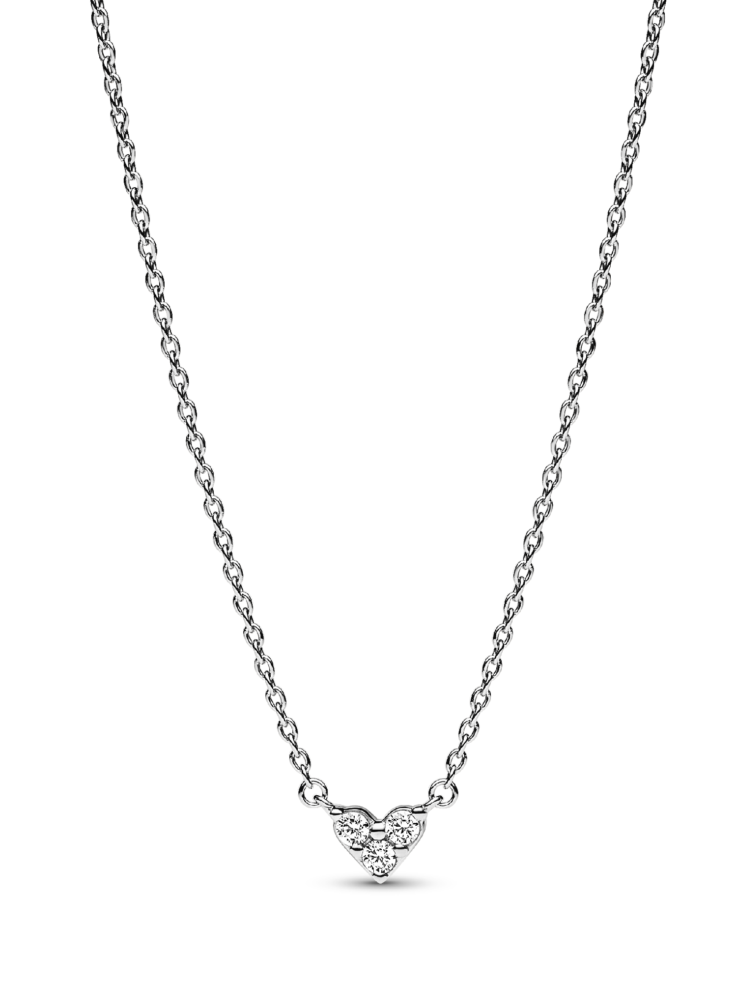 Collier Cœur Trois Pierres