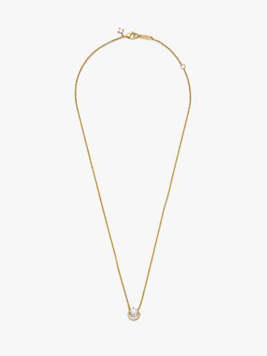 Collier Pendentif Halo Rond Scintillant