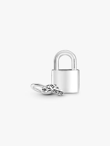 Charm Pendant Cadenas et Clé