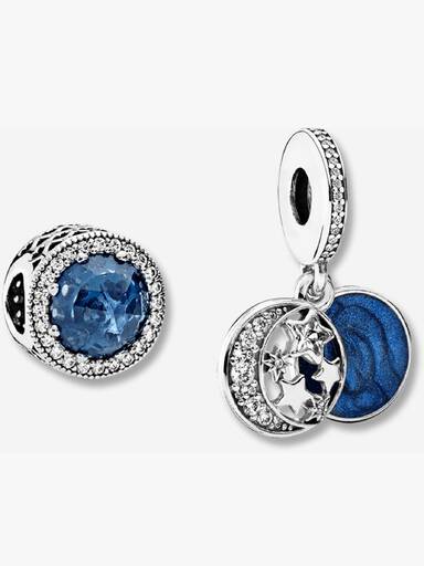 Coffret Cadeau Pack de charms Bleu Clair de Lune