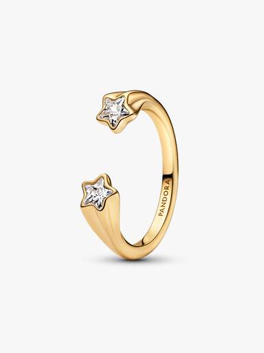 Bague Ouverte Étoiles Filantes