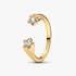 Bague Ouverte Étoiles Filantes Bague Ouverte Étoiles Filantes