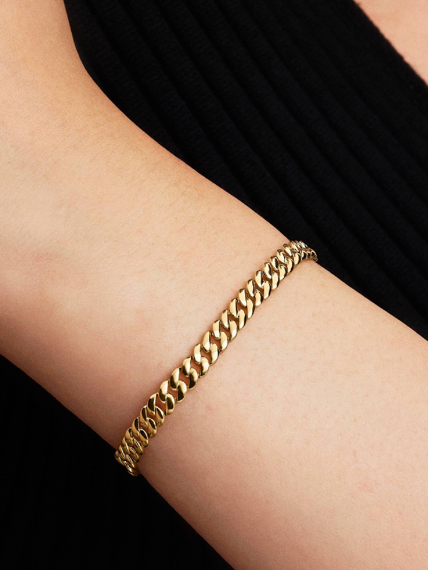 Bracelet Maille Cubaine Doré