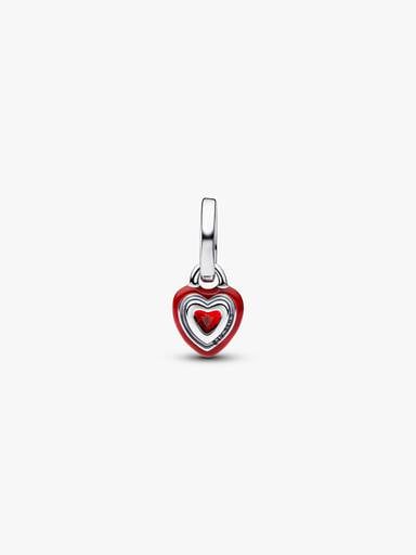 Mini Charm Pendant Cœur Chakra Rouge