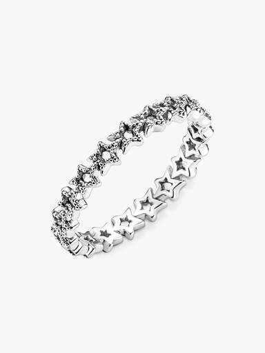 Bague Couronne d'Étoiles Asymétriques
