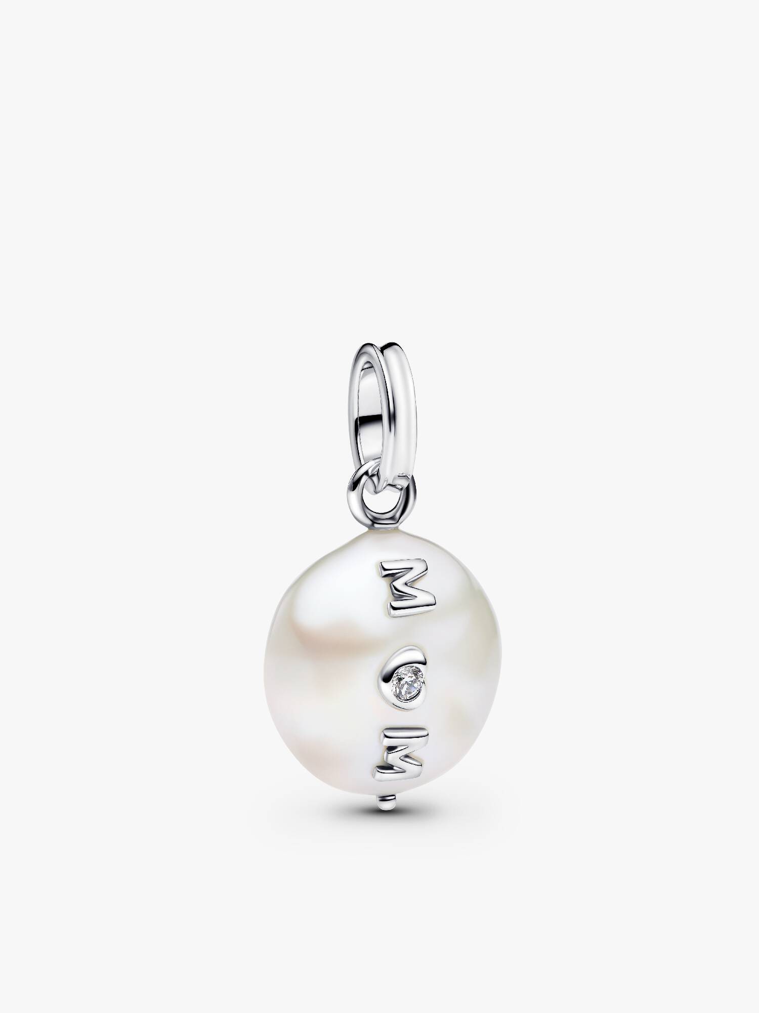 Charm Pendant Mum Perle de Culture d'Eau Douce Traitée Baroque