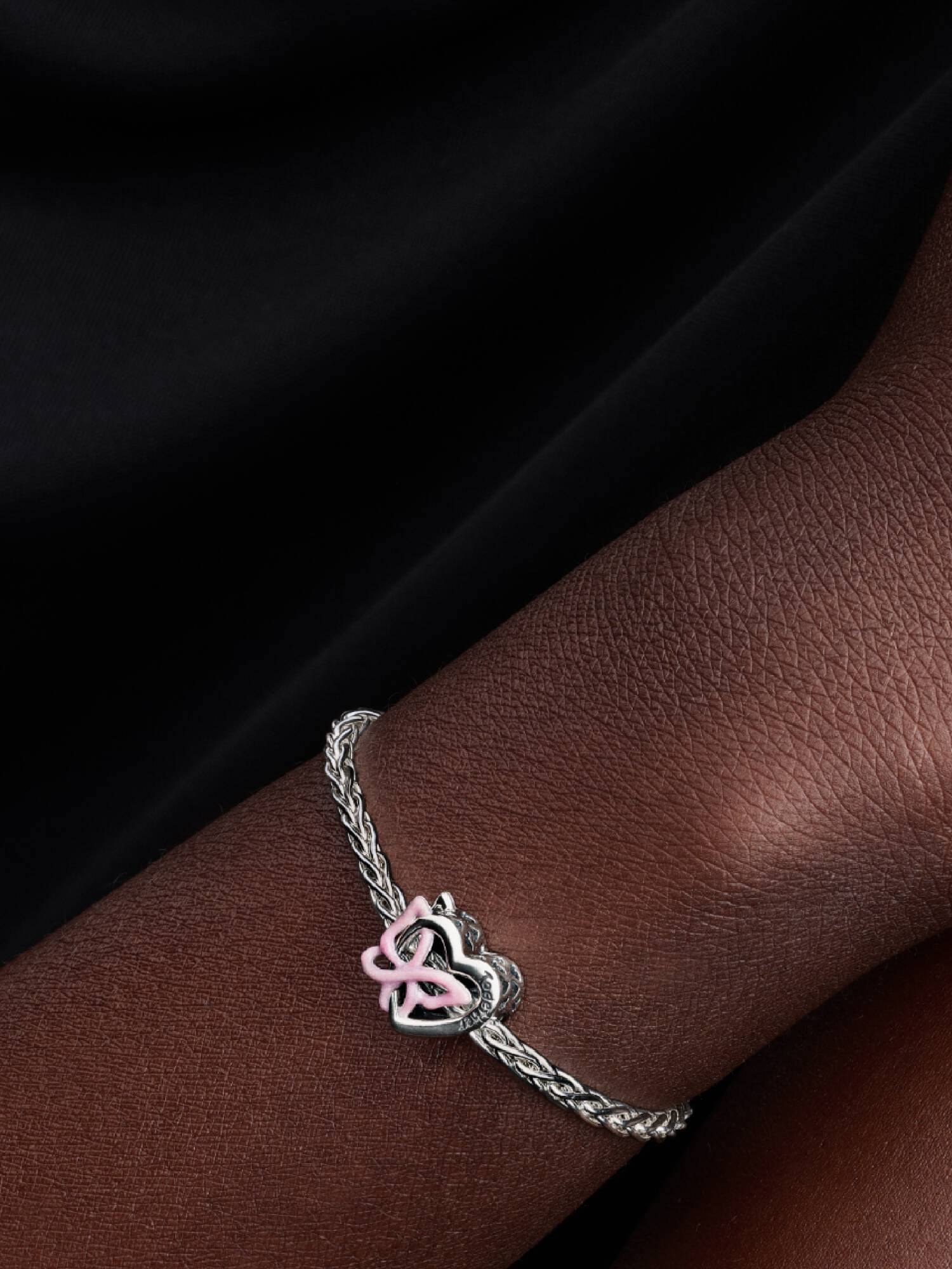 Charm Cœur et Papillon Entrelacés