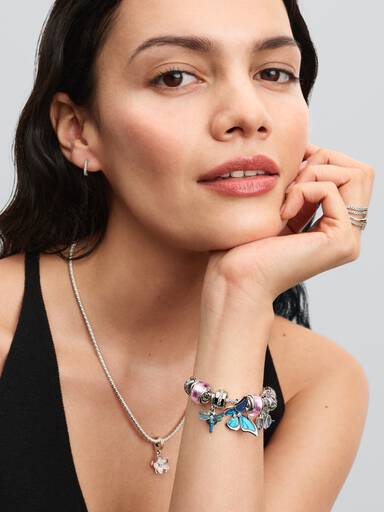 Charm Pendant Double Libellule