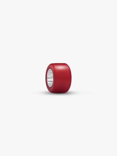 Mini Charm Verre de Murano Rouge