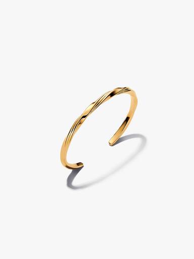 Bracelet Jonc Ouvert Torsadé