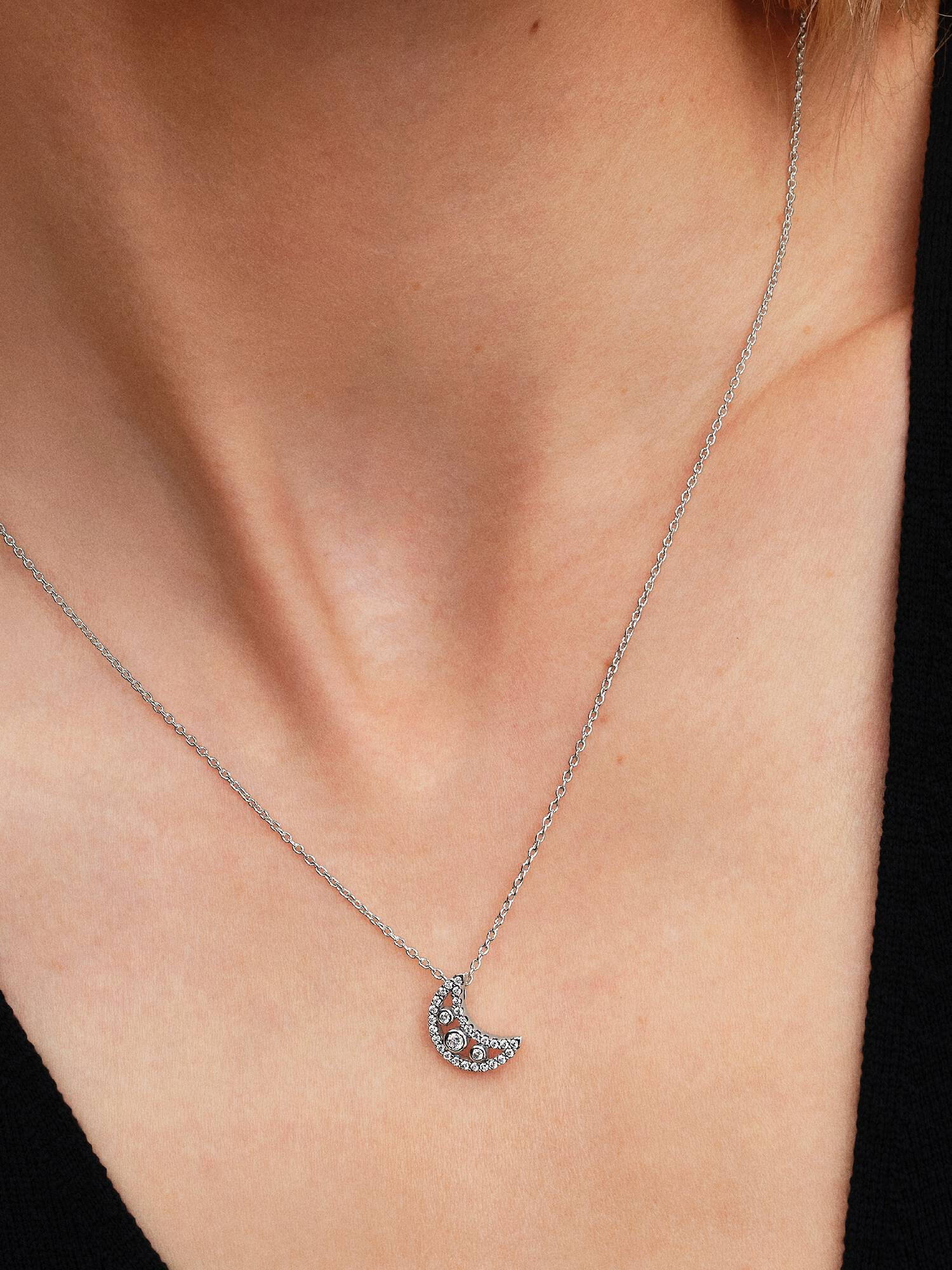 Collier à Pendentif Croissant de Lune
