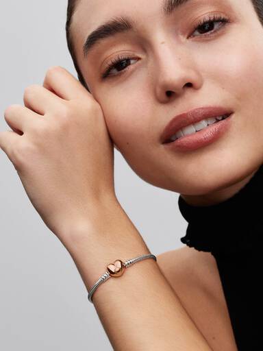 Bracelet Chaîne Cœur & Serpent