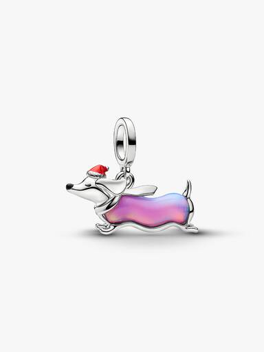 Charm Pendant Teckel de Noël