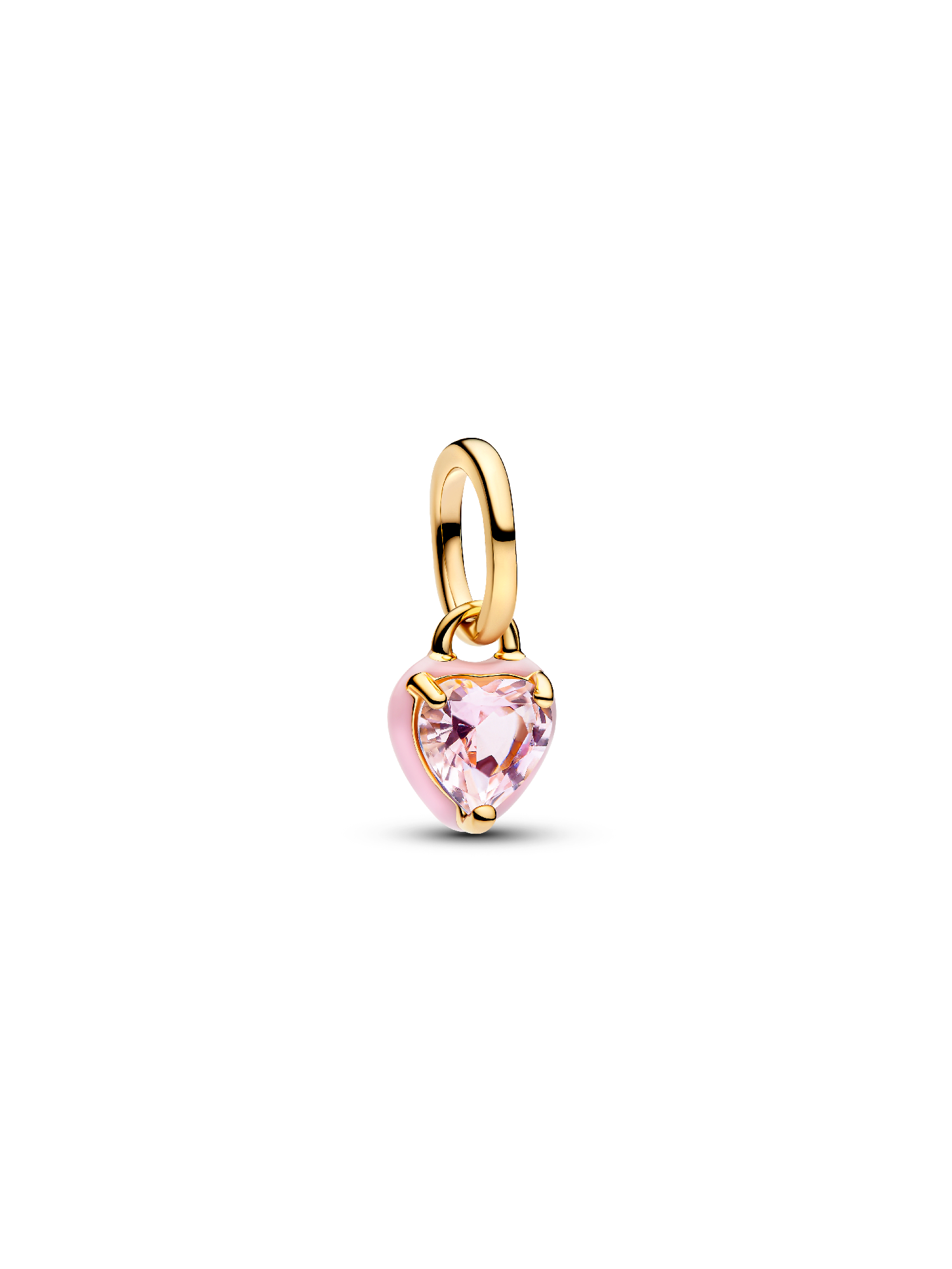 Mini Charm Pendant Cœur Chakra Rose