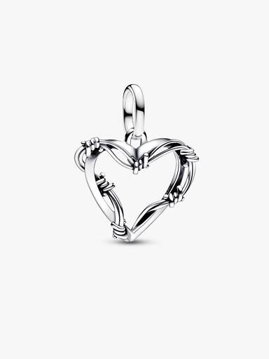 Charm Médaillon Cœur Fil de Fer