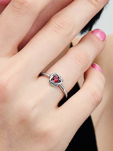 Bague Cercle Éternité Couleur de Naissance du Mois de Juillet