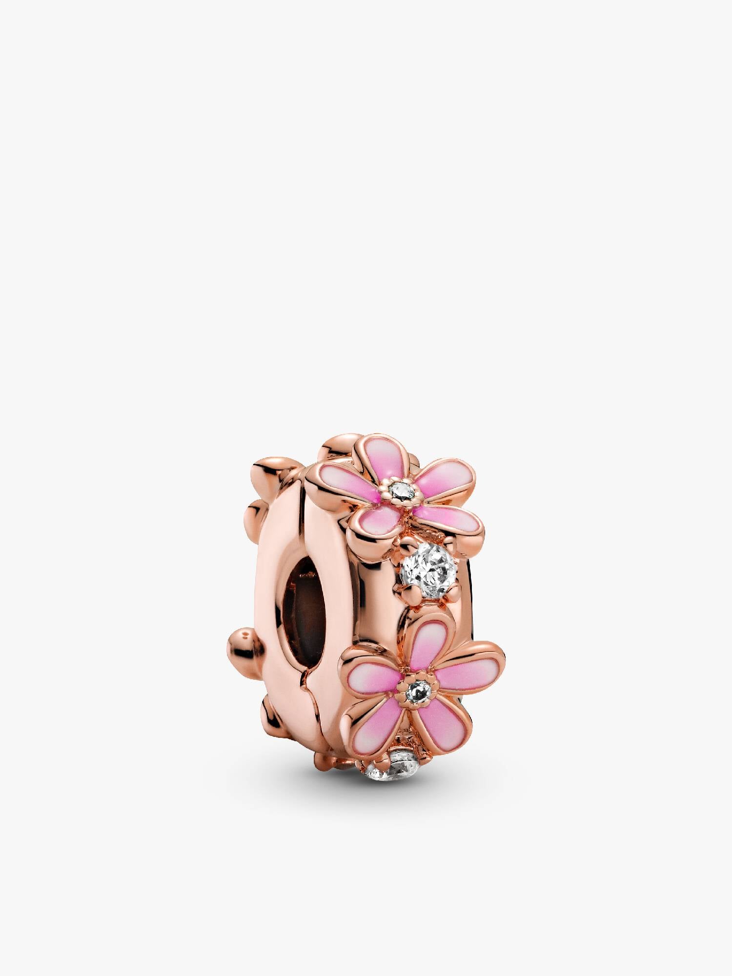 Charm Clip Espaceur Marguerite Rose
