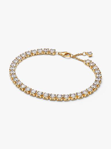 Bracelet Rivière Audacieux Scintillant Doré