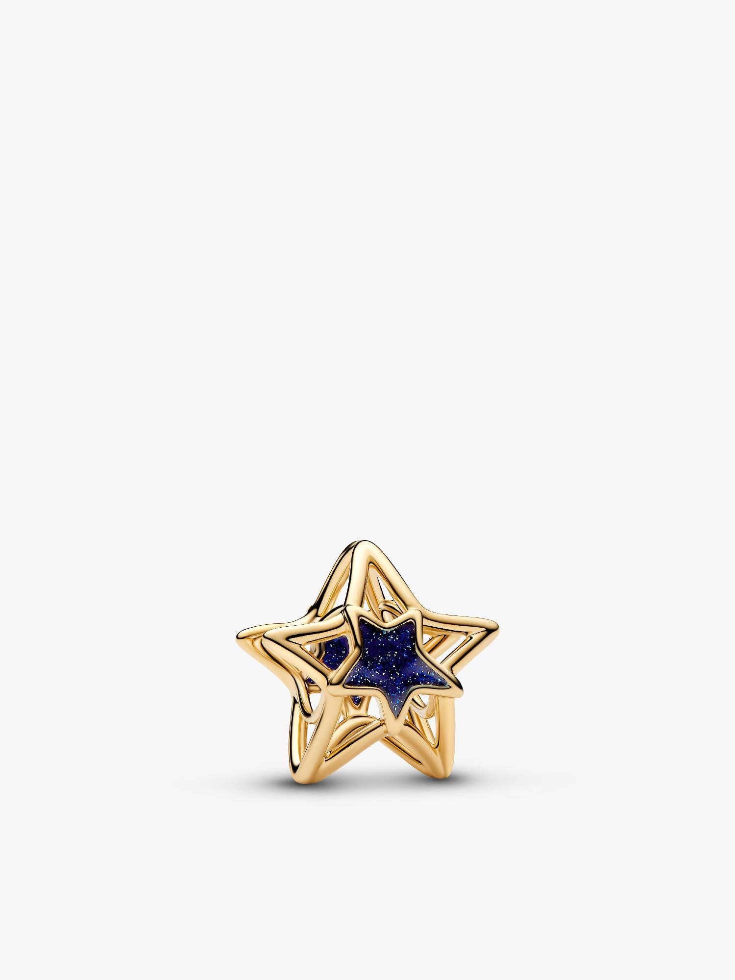 Charm Étoile Ajourée Doré