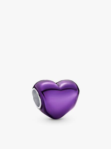 Coffret Cadeau Bracelet Cœur Violet et Papillon
