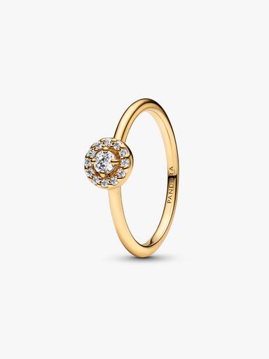 Bague Halo Pavé Rond