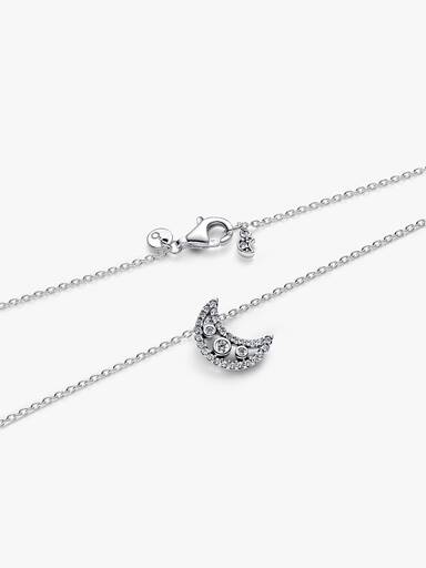 Collier à Pendentif Croissant de Lune