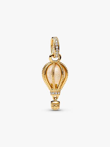 Charm Pendant Montgolfière Incolore Scintillant
