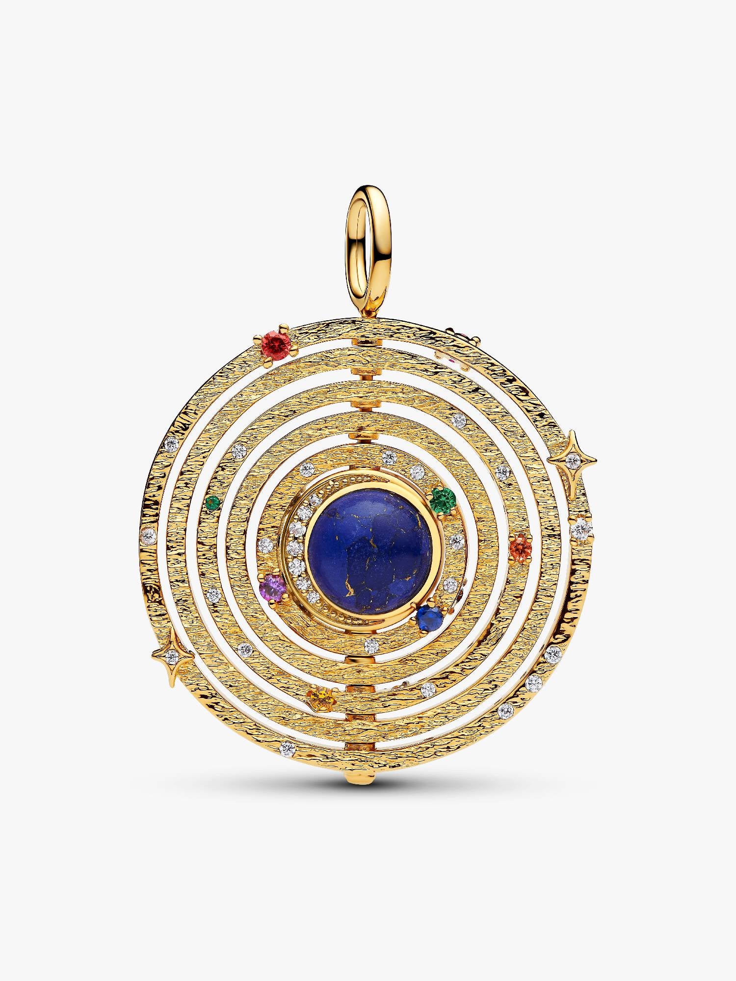 Charm Pendant Sphère Armillaire Rotative XL Doré