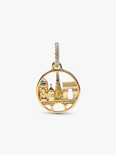 Charm pendant Horizon de Paris Doré
