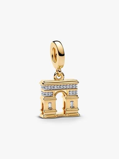 Charm pendant Arc de Triomphe Doré