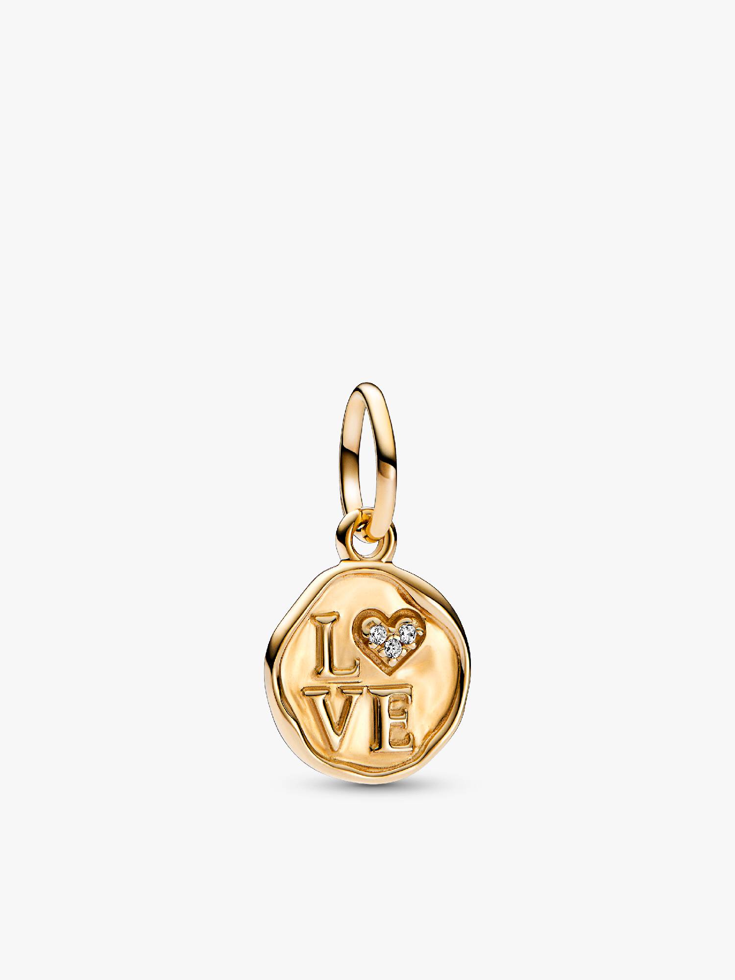 Charm Pendant Cachet d'Amour Scintillant