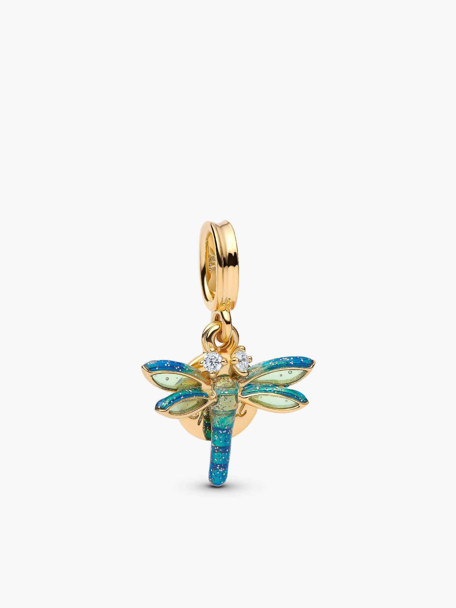 Charm Pendant Double Libellule