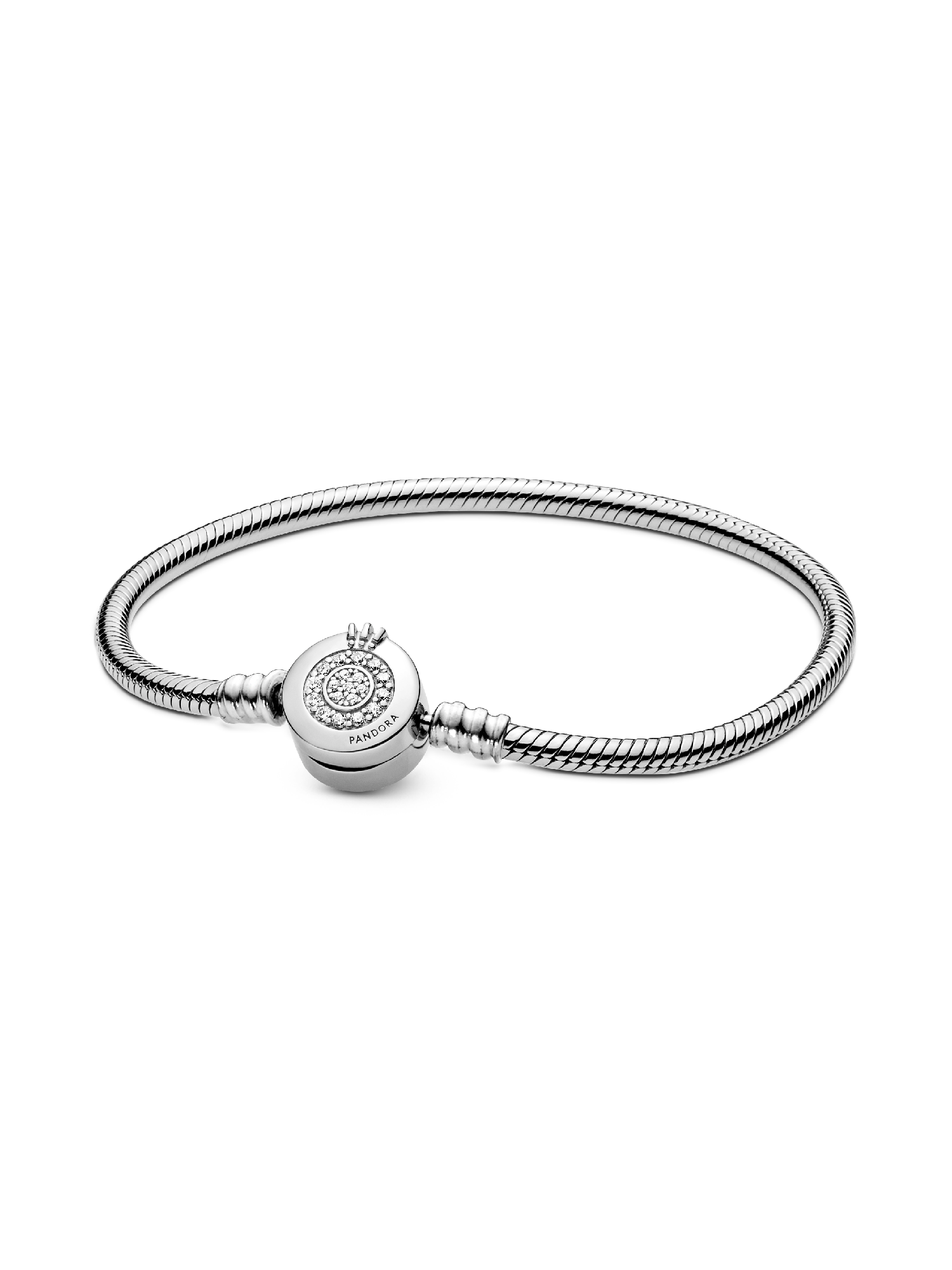 Bracelet Maille Serpent O Couronné Scintillant