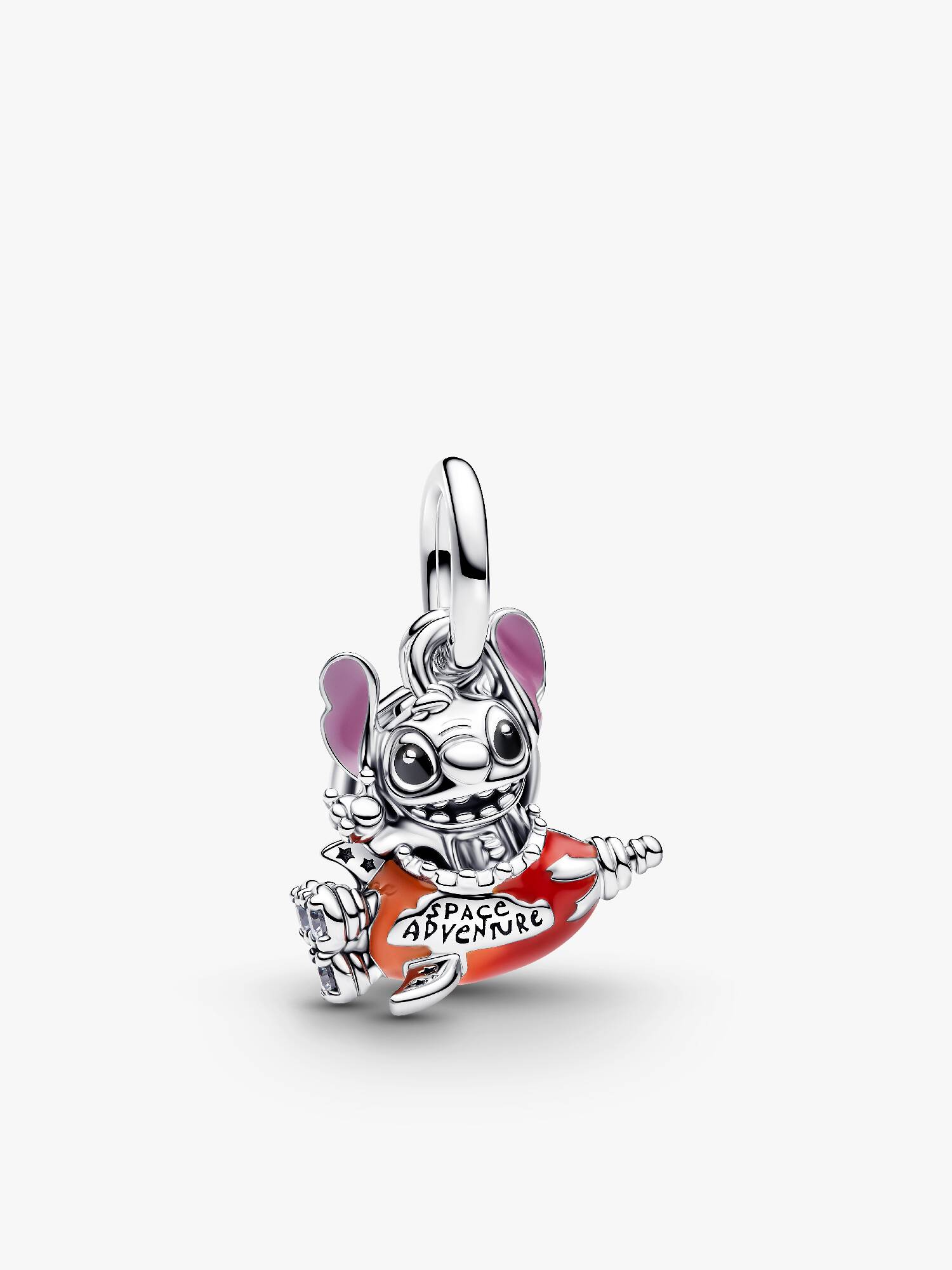 Charm Pendant Disney Stitch dans sa fusée