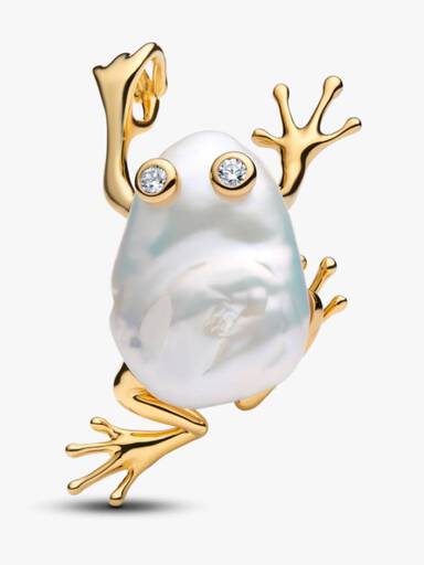 Pendentif Grenouille XL en Perle de Culture d'Eau Douce Traitée